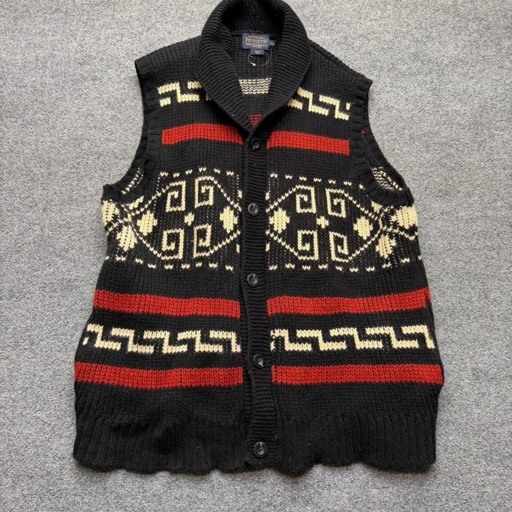 Pendleton the original westerly sweater vest lamb… - image 1